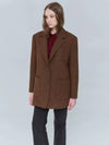 Overfit half coat wool single jacket brown 0150 - VOYONN - BALAAN 7