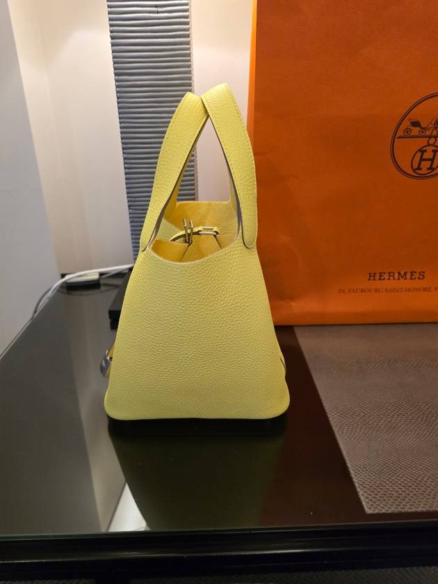 Picotan 18 Lime silver engraved B H056289 - HERMES - BALAAN 5