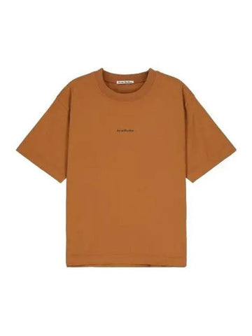 Logo Short Sleeve T Shirt Burnt Orange Tee - ACNE STUDIOS - BALAAN 1