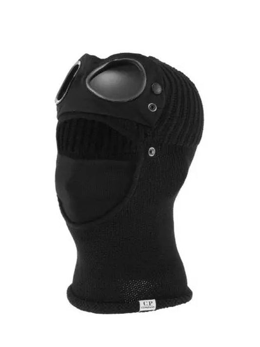 Extra Fine Merino Wool Goggle Balaclava Black - CP COMPANY - BALAAN 2