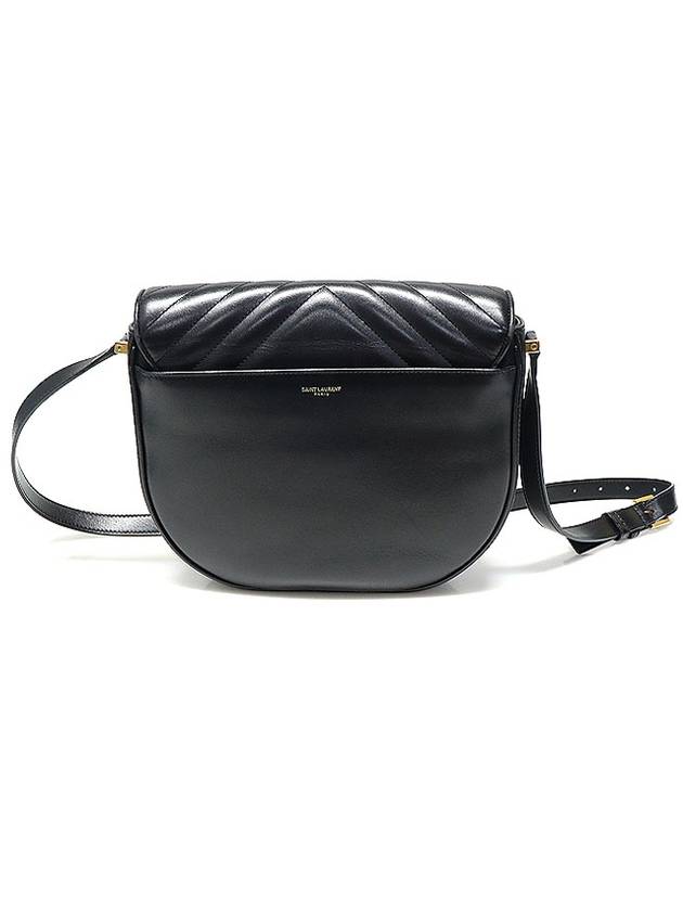 579583 Black quilted calfskin gold plated Joan Satchel shoulder bag - SAINT LAURENT - BALAAN 4