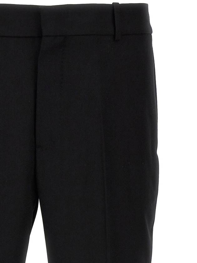 Men's Tailored Cigarette Straight Pants Black - ALEXANDER MCQUEEN - BALAAN 4