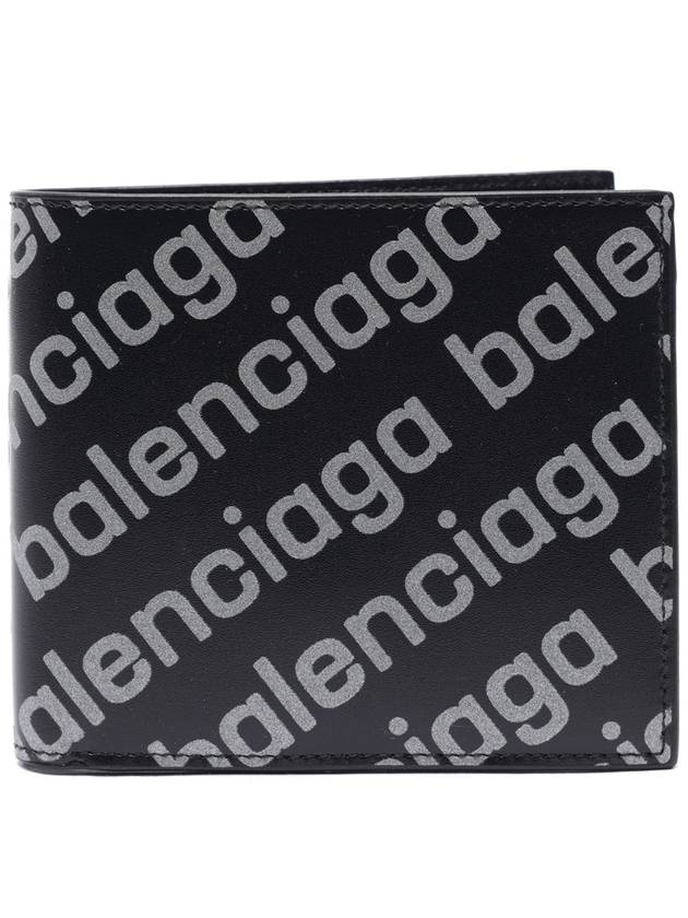 Reflected Logo Half Wallet Black - BALENCIAGA - BALAAN 2