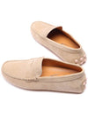 Gommino Bubble Suede Driving Shoes Beige - TOD'S - BALAAN 7