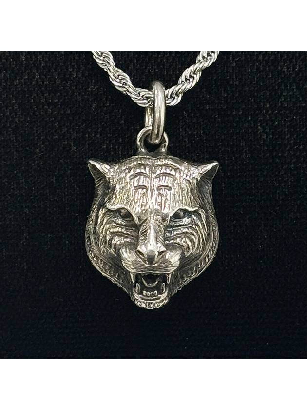 Felinhead black nickel necklace pendant 4AGUA2289 - GUCCI - BALAAN 6