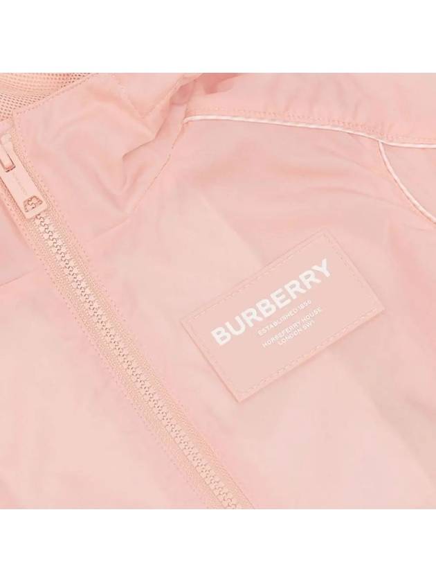 Kids Logo Hooded Jacket Pink 8047984 - BURBERRY - BALAAN 4