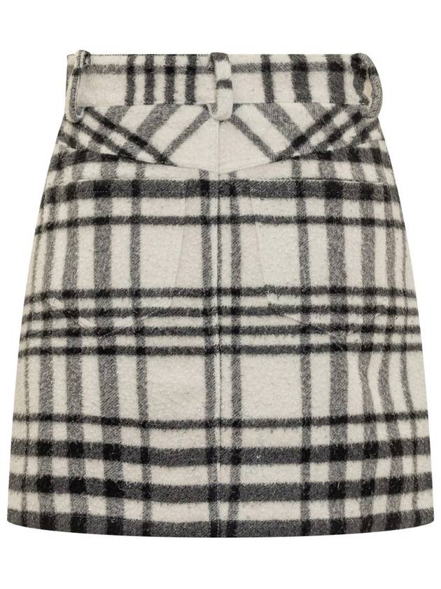 JW Anderson Padlock Detailed Checked Mini Skirt, Brand Size 10 (US Size 6) - JW ANDERSON - BALAAN 2