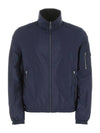 Nylon Reversible Track Jacket Navy - PRADA - BALAAN 1