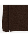 wool knit top brown - PRADA - BALAAN 5