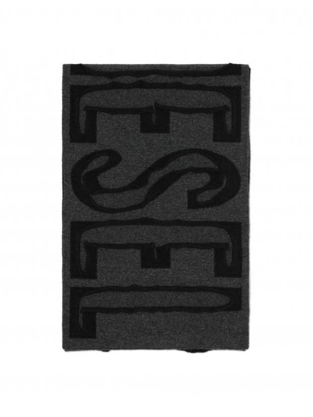 K-Rest Wool Scarf Black - DIESEL - BALAAN 4