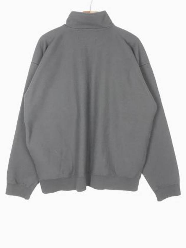 Stand Collar Half Zip Sweatshirt Dark Grey - MAISON MIHARA YASUHIRO - BALAAN 3