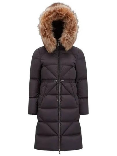 Busard Long Hooded Fur Down Padding Black - MONCLER - BALAAN 2