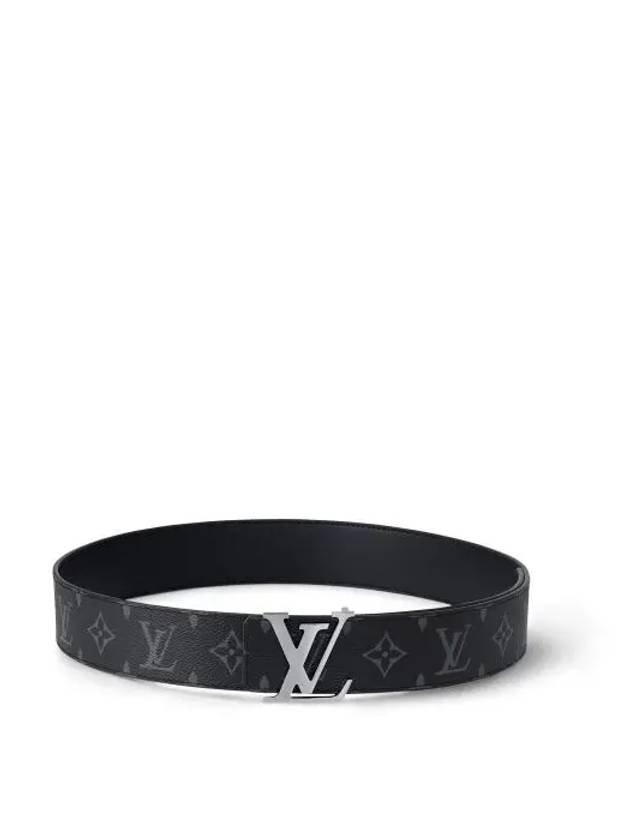 LV Initiales Reversible Monogram Leather Belt Black - LOUIS VUITTON - BALAAN 3