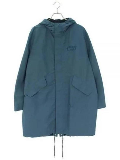 Homme Logo Fishtail Parka Blue - DIOR - BALAAN 2