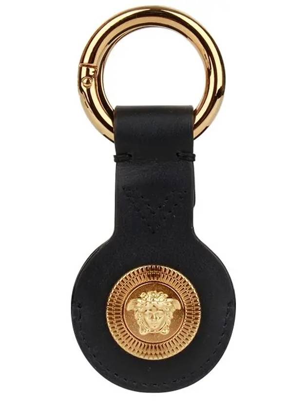 Medusa Airtag Key Holder Black - VERSACE - BALAAN.