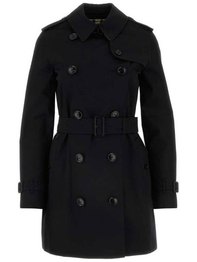 Kensington Cotton Trench Coat Black - BURBERRY - BALAAN 2