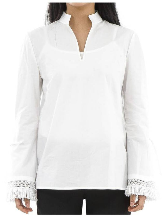 Women's Cotton Long Sleeve Blouse White - TORY BURCH - BALAAN 2