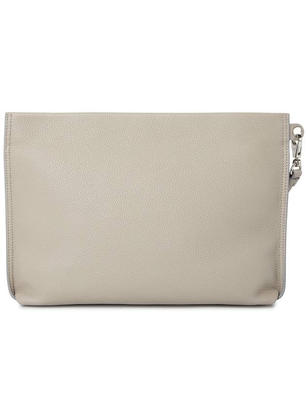 Spike Leather Clutch Bag White - CHRISTIAN LOUBOUTIN - BALAAN 5