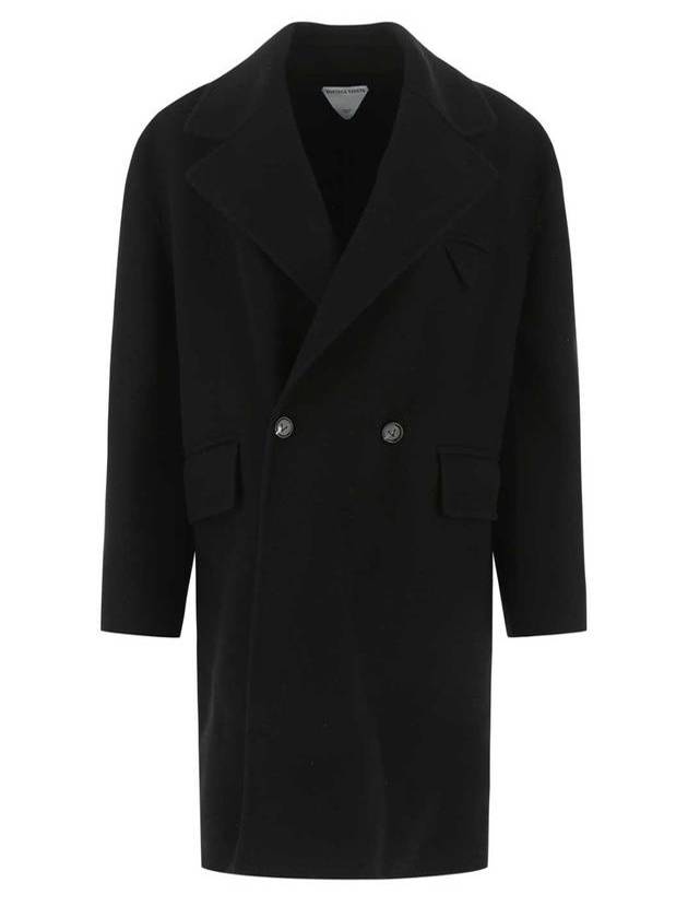 Women's Double Coat Black - BOTTEGA VENETA - BALAAN 1