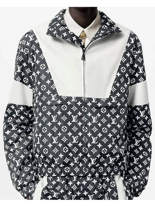 Monogram Printed Technical Track Jacket Navy Blue - LOUIS VUITTON - BALAAN 3