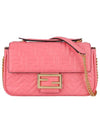 Baguette Medium Nappa Leather Chain Shoulder Bag Pink - FENDI - BALAAN 2