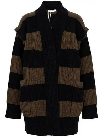 Black Brown Agre Wool Cashmere Cardigan AGRE1234 015 1209035 - MAX MARA - BALAAN 1