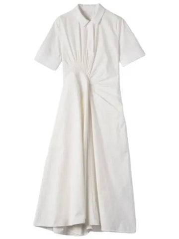 Lucid Shirt Midi Dress White - JIL SANDER - BALAAN 1