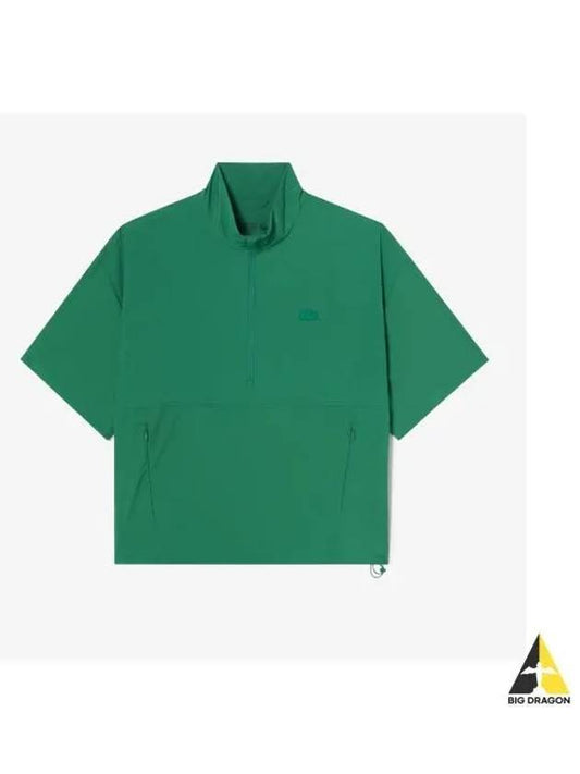 Women s Short Sleeve Anorak Green - LACOSTE - BALAAN 1