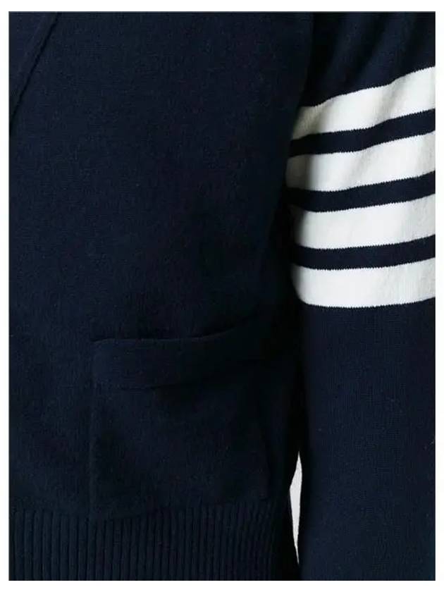 Men's Diagonal Classic Cashmere Cardigan Navy - THOM BROWNE - BALAAN 3