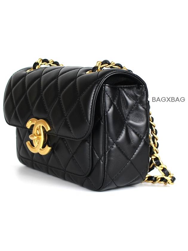 CH Season Pocket Shoulder Bag Black Gold CH42BG055 - CHANEL - BALAAN 2