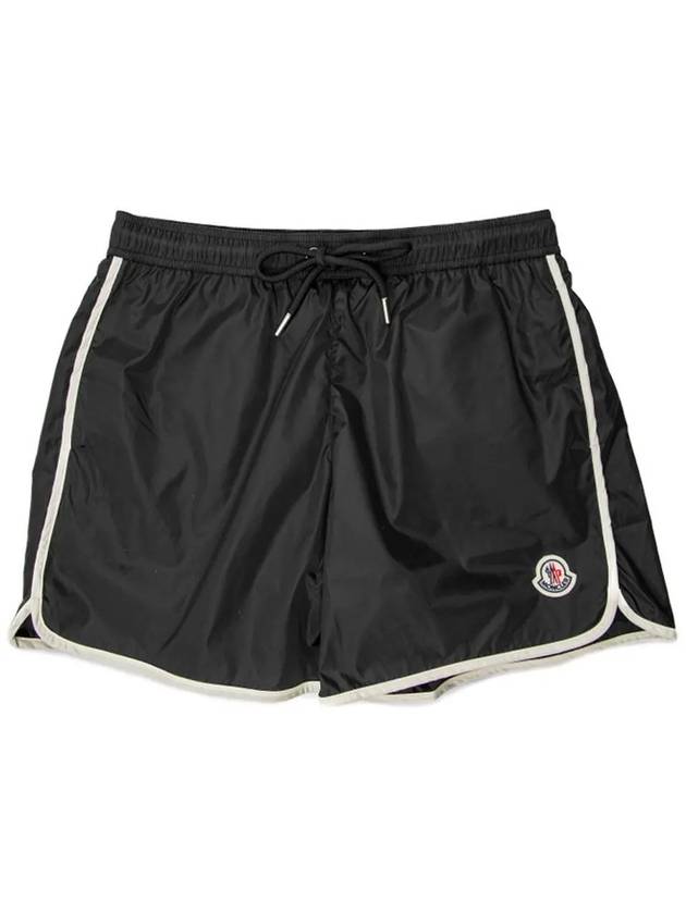 Logo Patch Swim Shorts Black - MONCLER - BALAAN 2