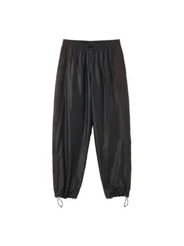 paneled wind pants black - SCULPTOR - BALAAN 1