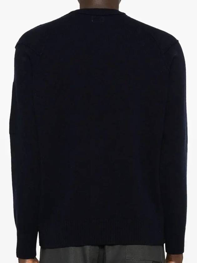 Lambswool GRS Crew Neck Knit Top Purple - CP COMPANY - BALAAN 5