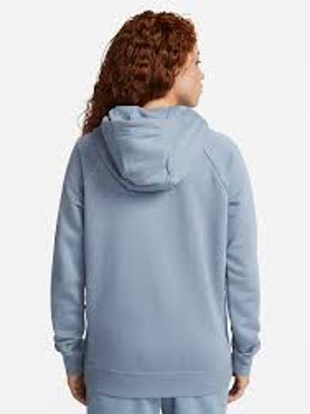 Women's Essential Fleece Hoodie Blue - NIKE - BALAAN 3