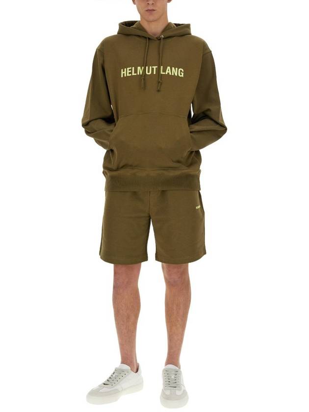 Hooded Sweatshirt N09HM519 F0X MILITARY GREEN - HELMUT LANG - BALAAN 3