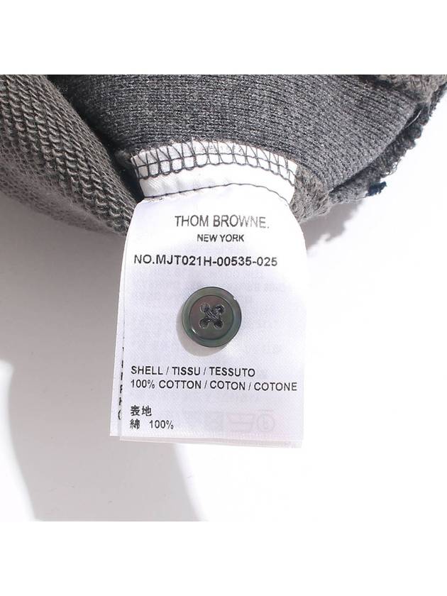 4 Bar Loopback Jersey Sweatshirt Dark Grey - THOM BROWNE - BALAAN 7