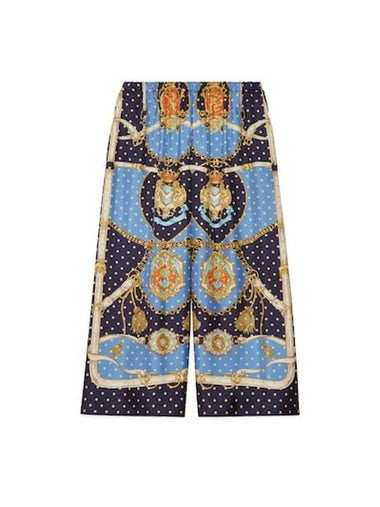 Polka Dot Silk Wide Pants - GUCCI - BALAAN 1