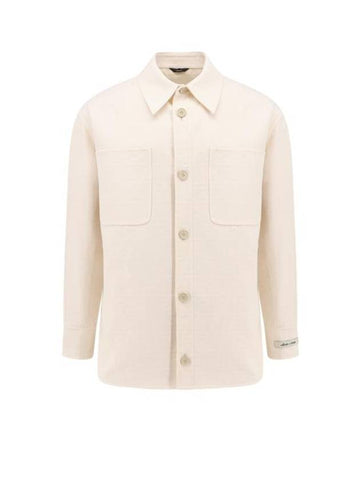 Cotton Long Sleeve Shirt Ivory - FENDI - BALAAN 1