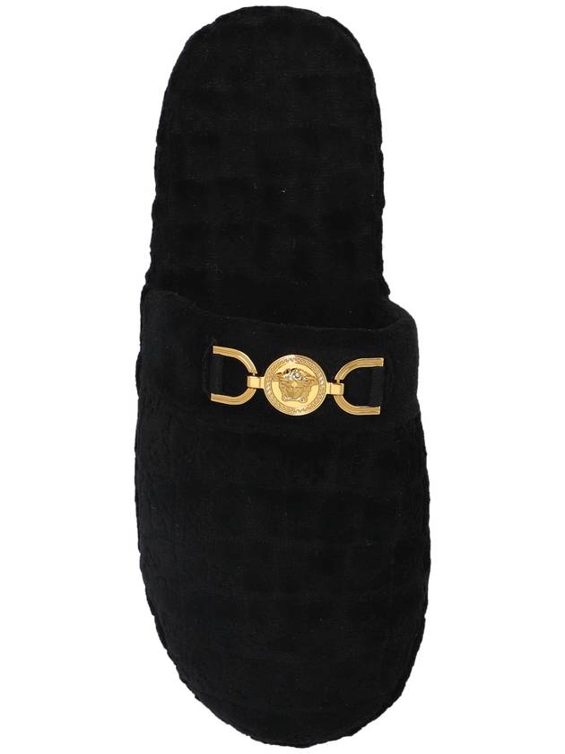 Versace Home Slippers With Logo, Men's, Black - VERSACE - BALAAN 6