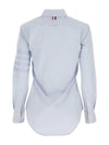 Diagonal Stripe Satin Weave Supima Oxford Shirt Light Blue - THOM BROWNE - BALAAN 3