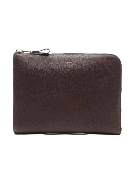 Men's Berkeley Clutch Bag Brown - TOM FORD - BALAAN 1