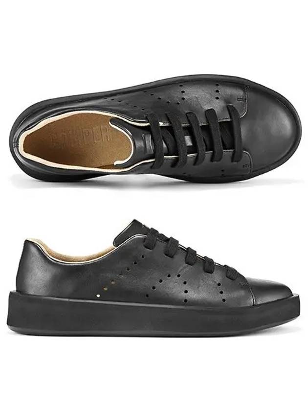 Courb Leather Low Top Sneakers Black - CAMPER - BALAAN 3