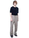 Men s LSSWP BR Linen Slit String Wide Pants Brown - CHANCE'S NOI - BALAAN 7