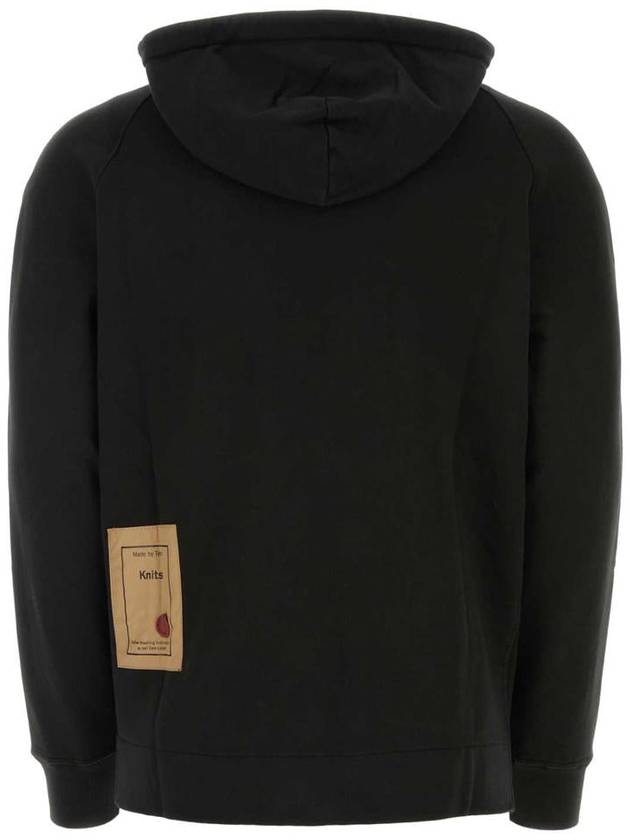 Chest Pocket Cotton Hoodie Black - TEN C - BALAAN 3