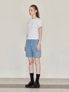 Waffle Half Crop T White - LESEIZIEME - BALAAN 5