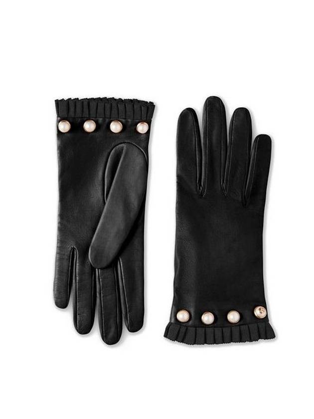 Leather Gloves Black - GUCCI - BALAAN 1