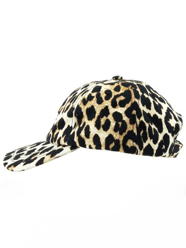 Logo embroidery ball cap baseball leopard A5312 943 - GANNI - BALAAN 3
