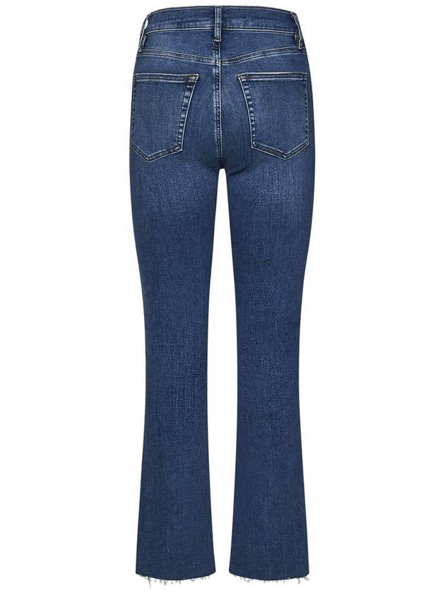 Frame Denim Le High Straight Long Raw Fray Jeans - FRAME - BALAAN 2