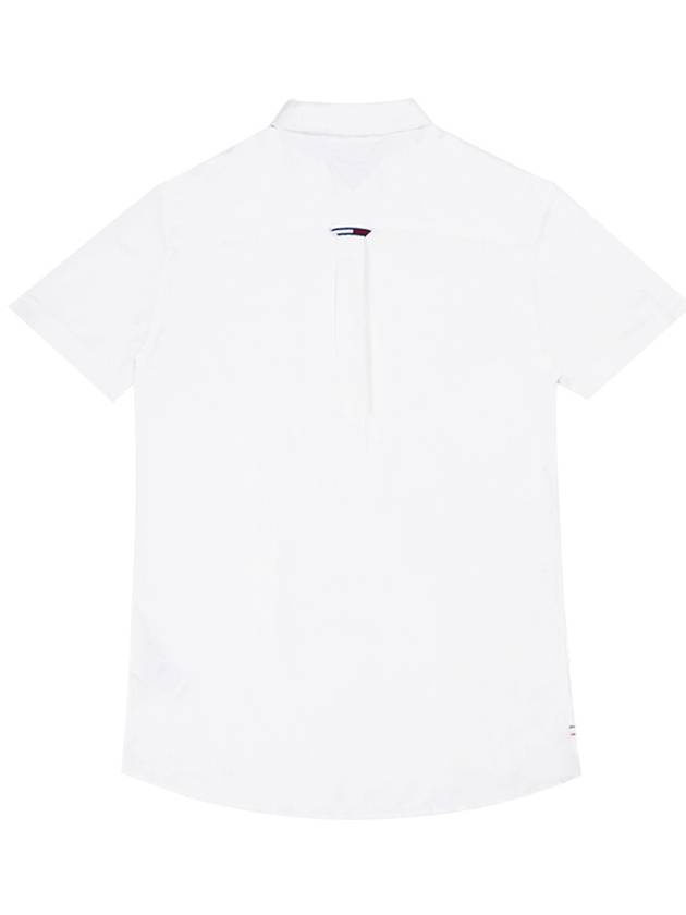 Men's Solid Camp Pocket Short Sleeve Shirt White - TOMMY HILFIGER - BALAAN 3