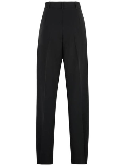 Max Mara Studio Latina High-Waist Crêpe Trousers - MAX MARA - BALAAN 2